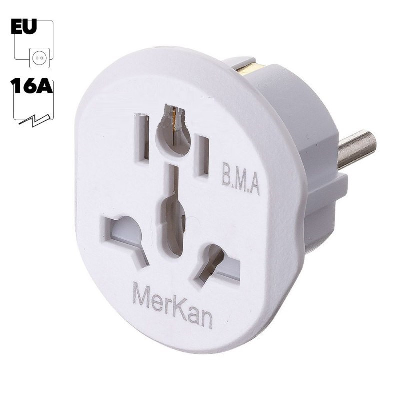 Универсальный переходник для зарядных устройств Merkan 16A - фото 1 - id-p222734006
