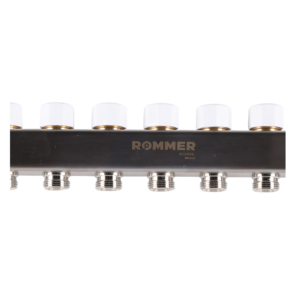 Коллектор Rommer с расходомерами, 9 выходов - фото 8 - id-p222736158