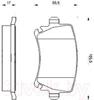 Тормозные колодки Bosch 0986494053