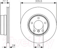 Тормозной диск Bosch 0986479S29