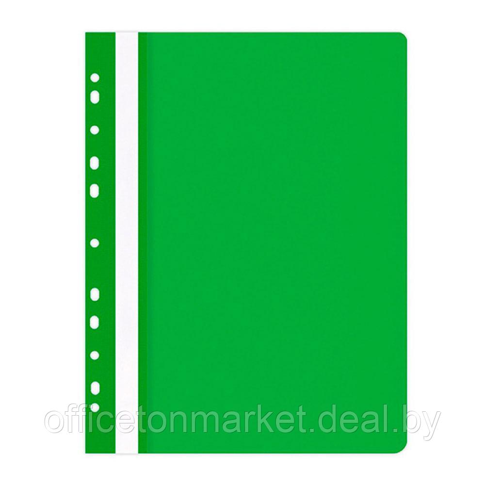 Папка-скоросшиватель с перфорацией "Office Product", A4, зелёный - фото 1 - id-p222738931