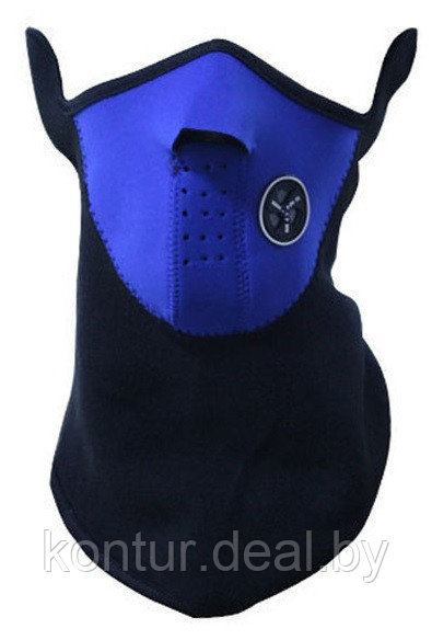 Балаклава, маска на пол-лица (модель №1) синяя - фото 1 - id-p32113701