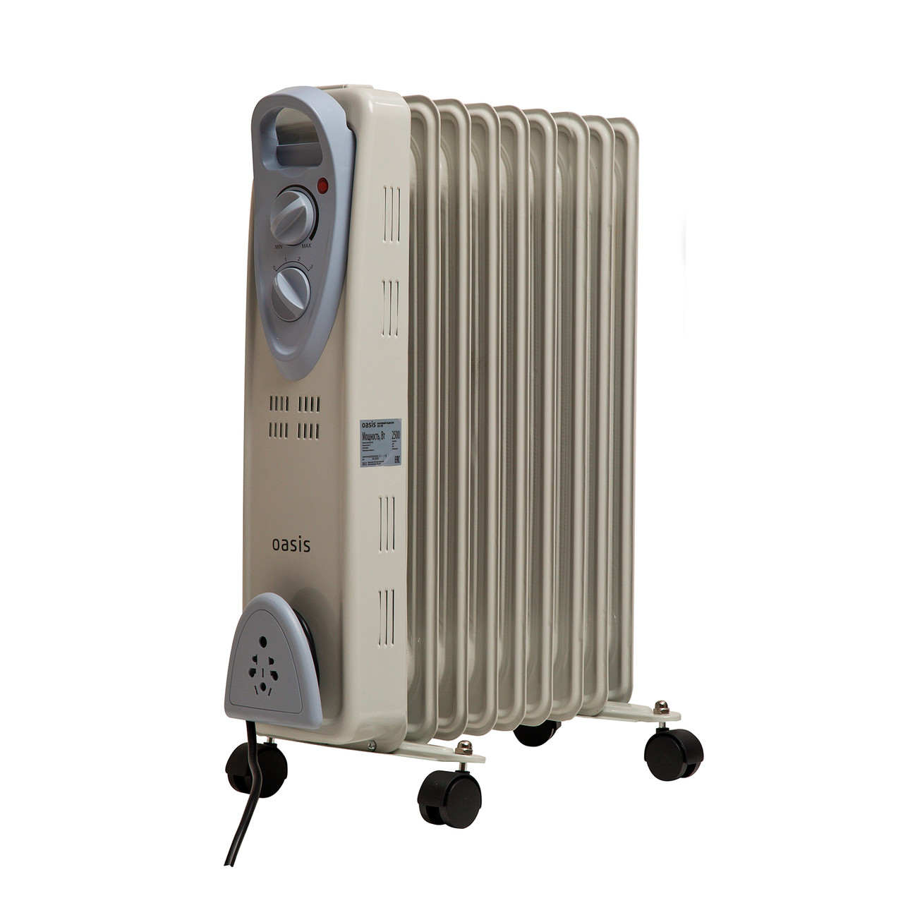 Радиатор масляный Oasis US-20 (9 секций, 2000 Вт, до 20 м2) - фото 1 - id-p222740459