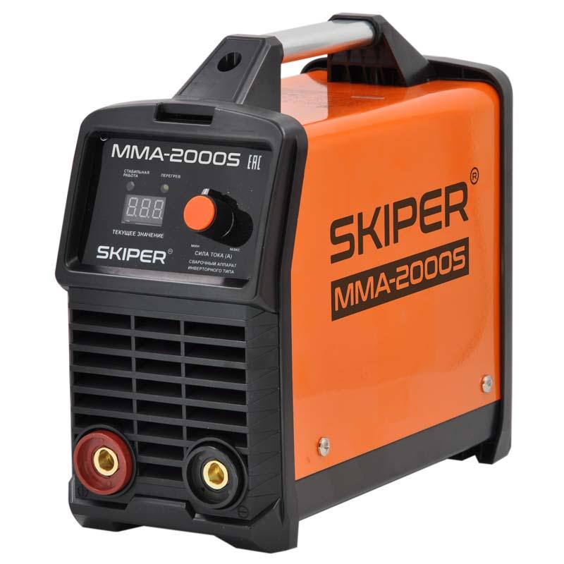 Инвертор сварочный SKIPER MMA-2000S (160-260 В, LED диспл., 120А, 1,6-2,5 мм, электрост. от 6,0 кВт) - фото 3 - id-p222739455