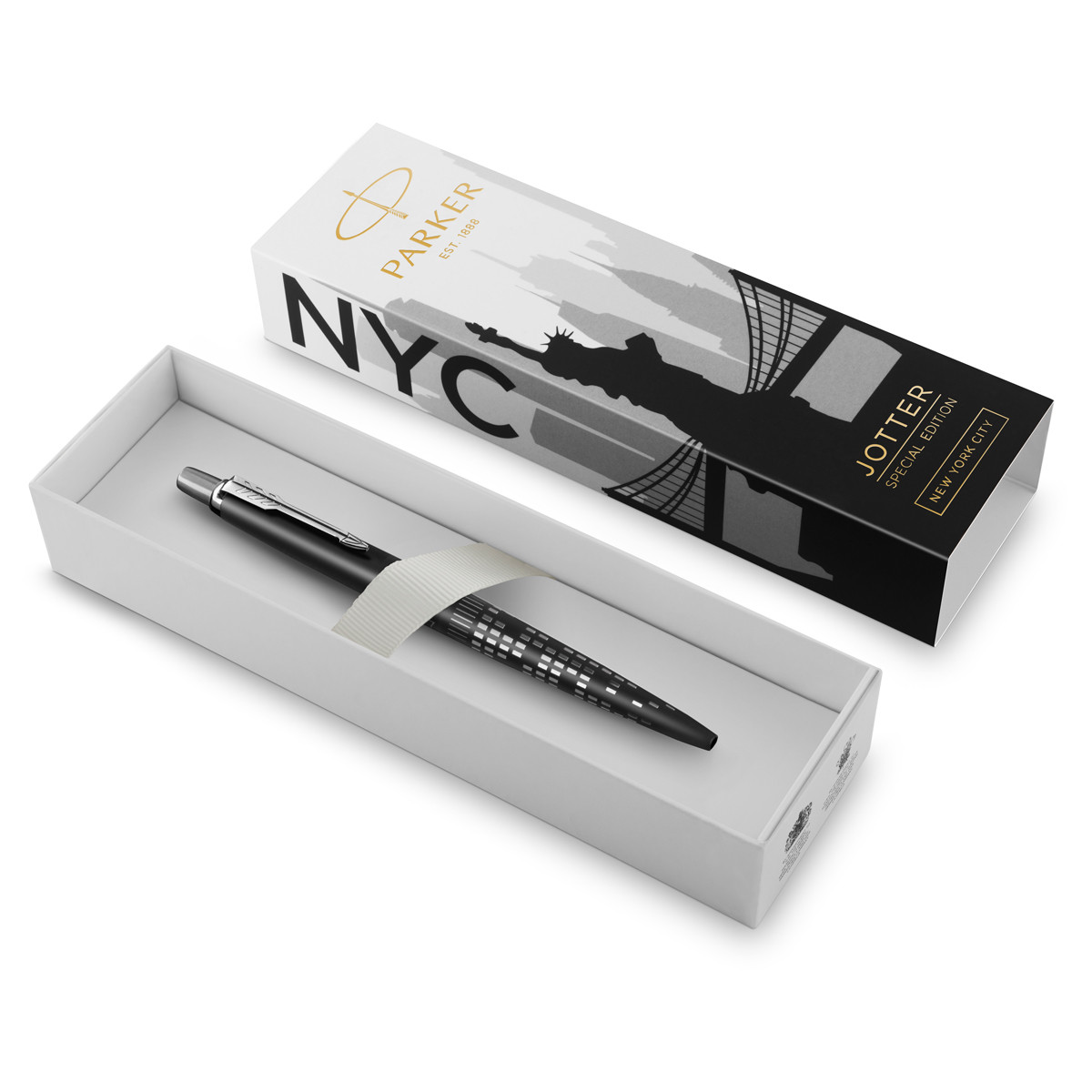 Ручка шариковая "Jotter New York Black CT" Parker - фото 3 - id-p222743058