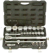 Набор инструмента 24 пр. (19-60 мм, 12-гра.) в пласт.кейсе, 3/4" Force 6241