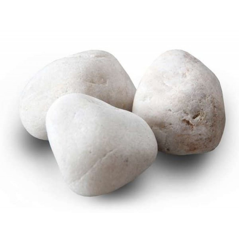 Камни для бани Белый кварц шлифованный 10кг - фото 1 - id-p222748110
