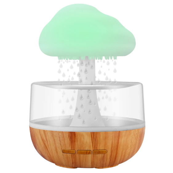 Увлажнитель воздуха с подсветкой Гриб (Облако) Cloud Rain Humidifier. Аромадиффузор и Ночник - фото 3 - id-p222749213