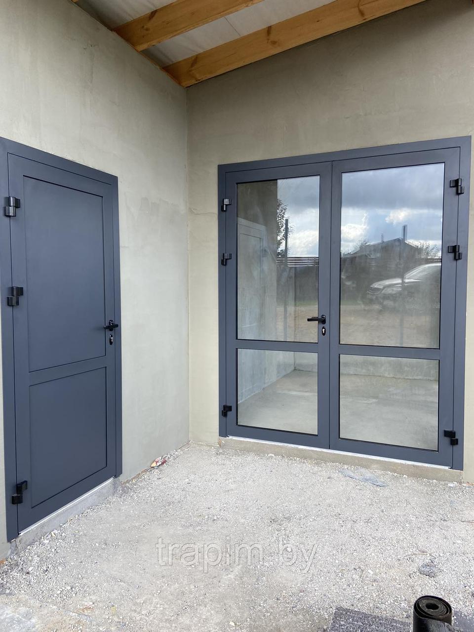 Алюминиевые двери - фото 1 - id-p2541725
