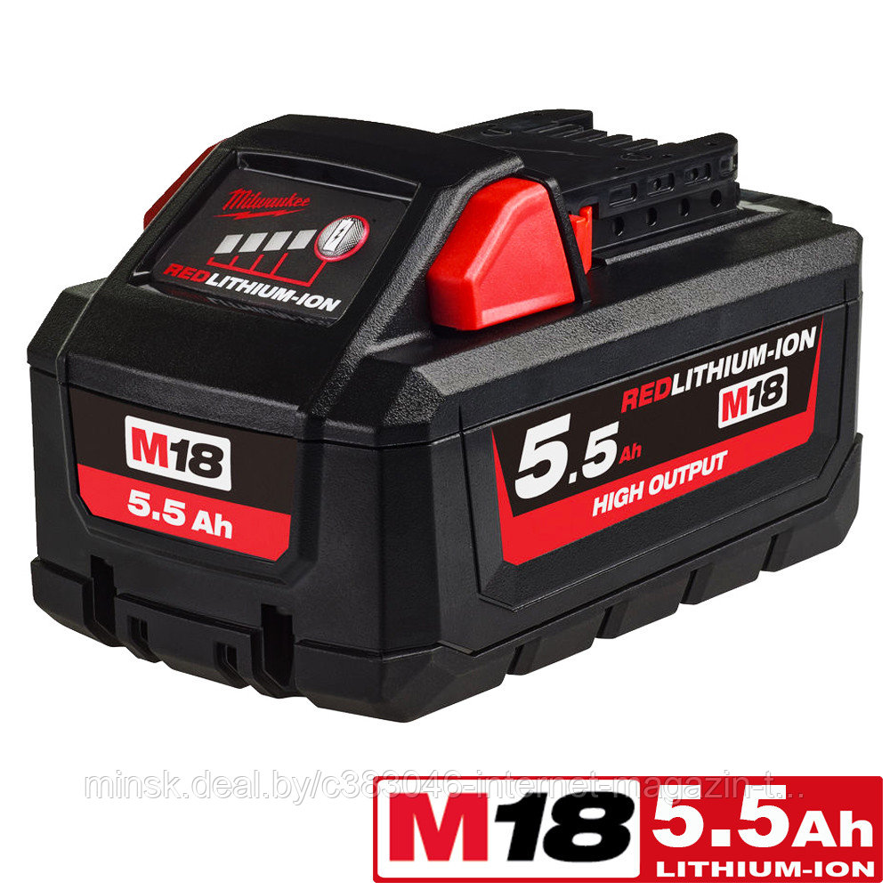 Аккумулятор M18 HB5.5 (5.5 Ah) HIGH OUTPUT Milwaukee (4932464712) - фото 1 - id-p215045970