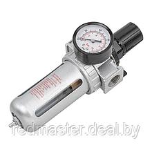 Фильтр влагоотделитель c индикатором давления для пневмосистемы 3/8"(10bar температура воздуха 5-60С.10Мк )