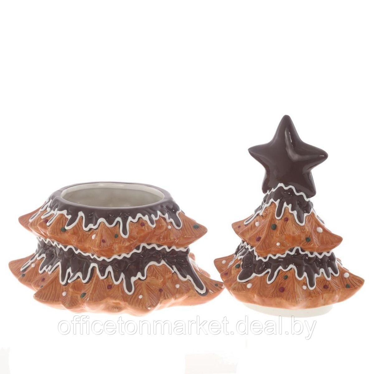 Конфетница керамическая "Пряничная ёлка", 25 см, коричневый - фото 2 - id-p222738966