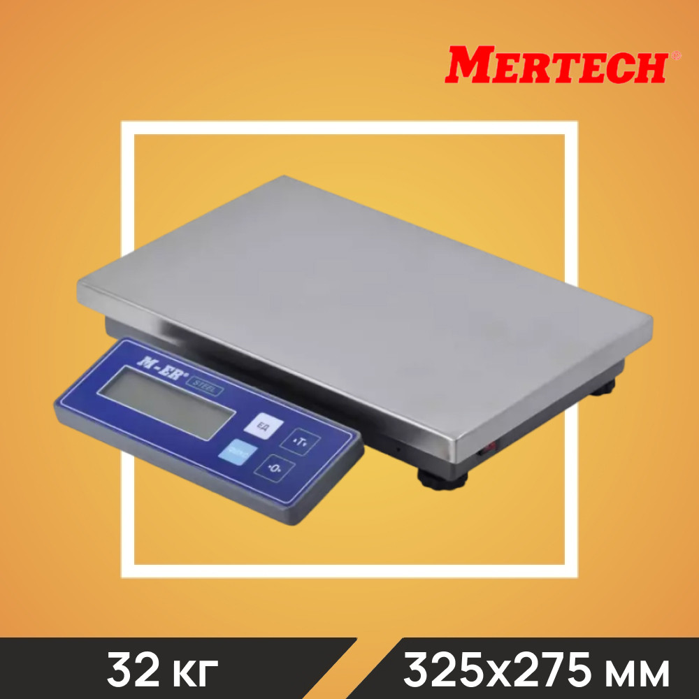 Весы M-ER 224AF-32.5 STEEL LCD USB - фото 1 - id-p222767187