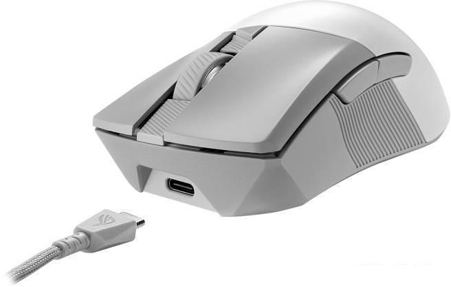 Игровая мышь ASUS ROG Gladius III Wireless AimPoint Moonlight White - фото 4 - id-p220183909