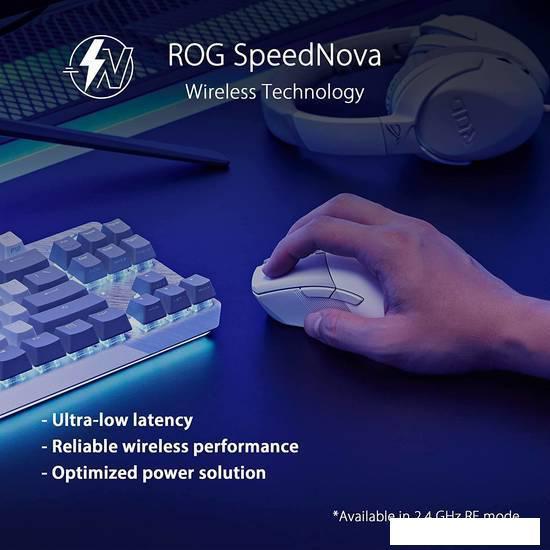 Игровая мышь ASUS ROG Gladius III Wireless AimPoint Moonlight White - фото 7 - id-p220183909