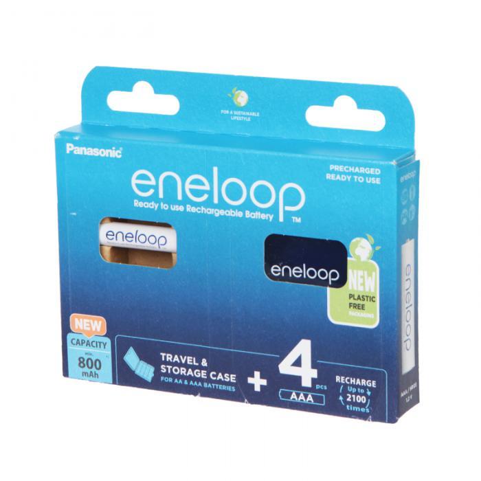 Аккумулятор AAA - Panasonic Eneloop 800mAh (4 штуки) BK-4MCDEC4BE - фото 1 - id-p222709858