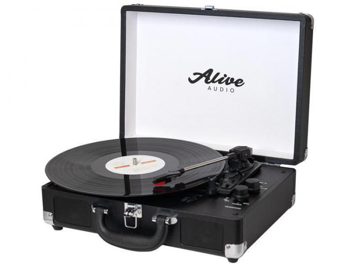 Виниловый проигрыватель для виниловых дисков пластинок винила Alive Audio Glam Noir AAGLM01NR черный - фото 1 - id-p220923745