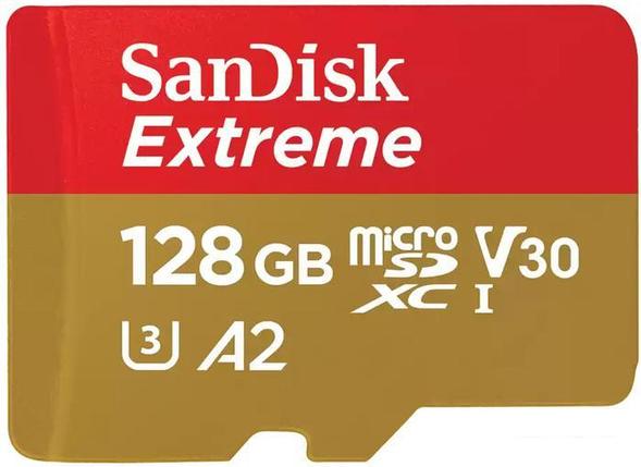 Карта памяти SanDisk Extreme SDSQXAA-128G-GN6GN microSDXC 128GB, фото 2