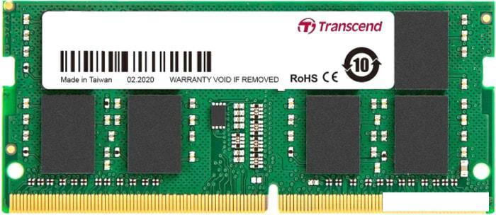 Оперативная память Transcend JetRam 8GB DDR4 SODIMM PC4-25600 JM3200HSG-8G - фото 1 - id-p222055303