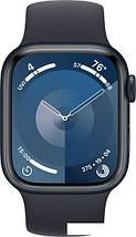 Умные часы Apple Watch Series 9 41 мм (алюминиевый корпус, полуночный/полуночный, спортивный силикон, фото 3
