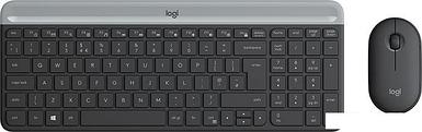 Клавиатура + мышь Logitech MK470 Slim Wireless Combo (графитовый, нет кириллицы)