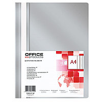 Папка скоросшиватель "Office Products", А4, серый