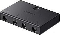 Переключатель Ugreen Sharing Switch 30346 USB Type-A - 4 x USB Type-B (1.5 м, черный)