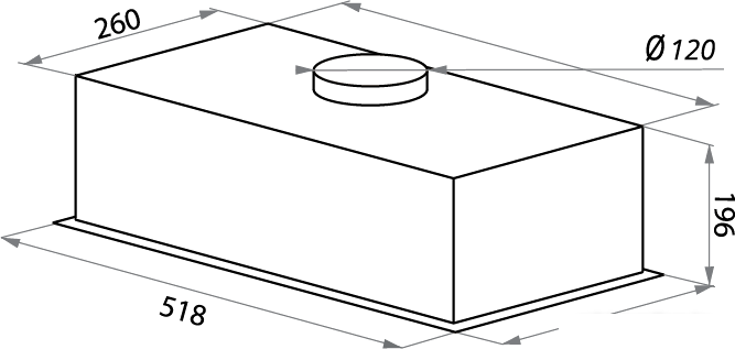 Кухонная вытяжка HOMSair Crocus Push 52 Glass (черный) - фото 2 - id-p222599673