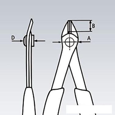 Кусачки боковые (бокорезы) Knipex 78 61 125 - фото 2 - id-p222599895