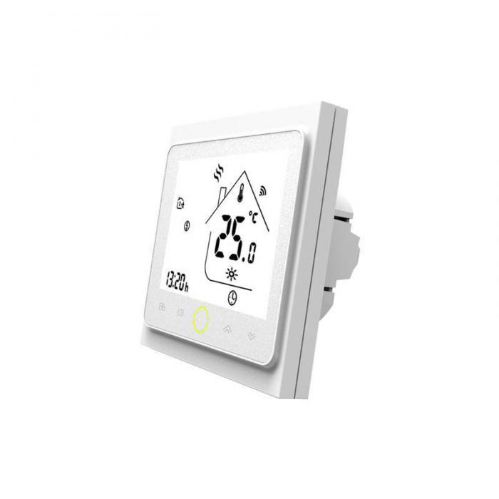Moes Zigbee Gas/Water Boiler Thermostat White ZHT-002-GC - фото 1 - id-p222015595