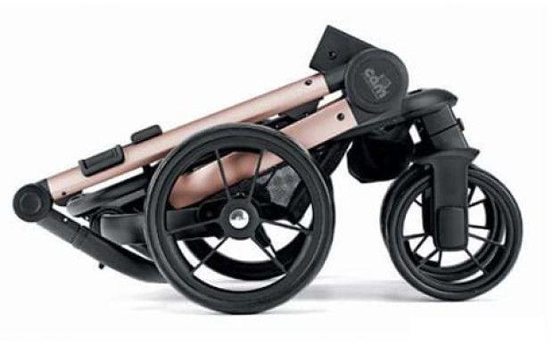 Универсальная коляска CAM Taski Sport Tris (3 в 1, розовый медвежонок/черный-розовый) - фото 6 - id-p221591574