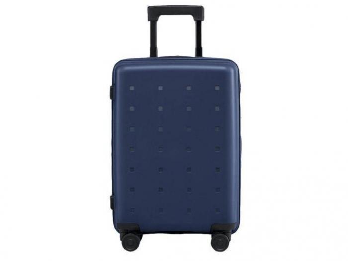 Дорожный пластиковый чемодан на 4 колесах колесиках с ручкой Xiaomi 20 Youth Version синий ручная кладь - фото 1 - id-p222438787