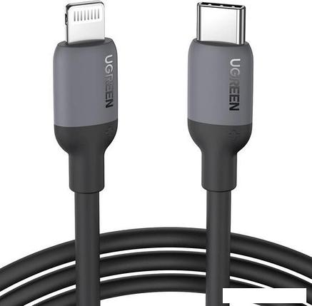 Кабель Ugreen US387 20304 USB Type-C - Lightning (1 м, черный), фото 2