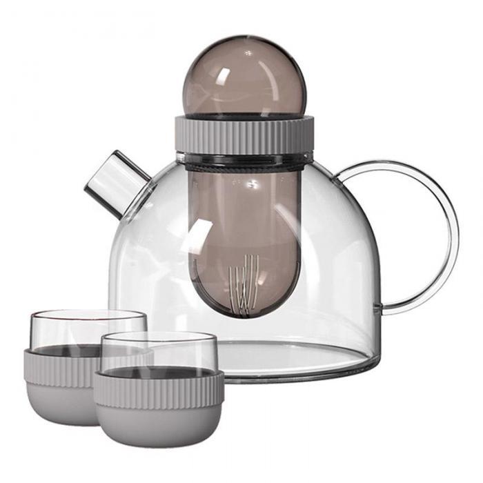 Набор для чая Kiss Kiss Fish Boogie Woogie Teapot with Cups Grey TEAP07-U - фото 1 - id-p222713676