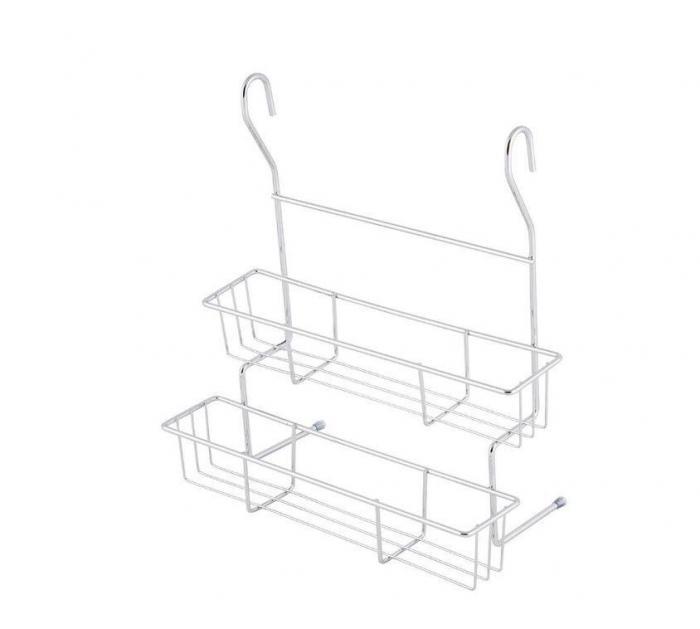 MALLONY Полка двухъярусная навесная для кухни FORTUNA PR-06, 28,5*14*30,5 см (008439) - фото 1 - id-p222678980