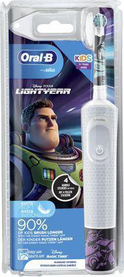 Электрическая зубная щетка Oral-B D100.413 Kids Lightyear насадки для щётки: 1шт, цвет:голубой - фото 1 - id-p221591951