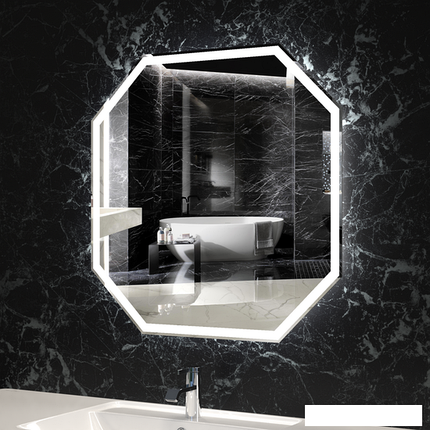Пекам Зеркало LED Octagon-80x80dpcl (взмах руки/подогрев/часы), фото 2