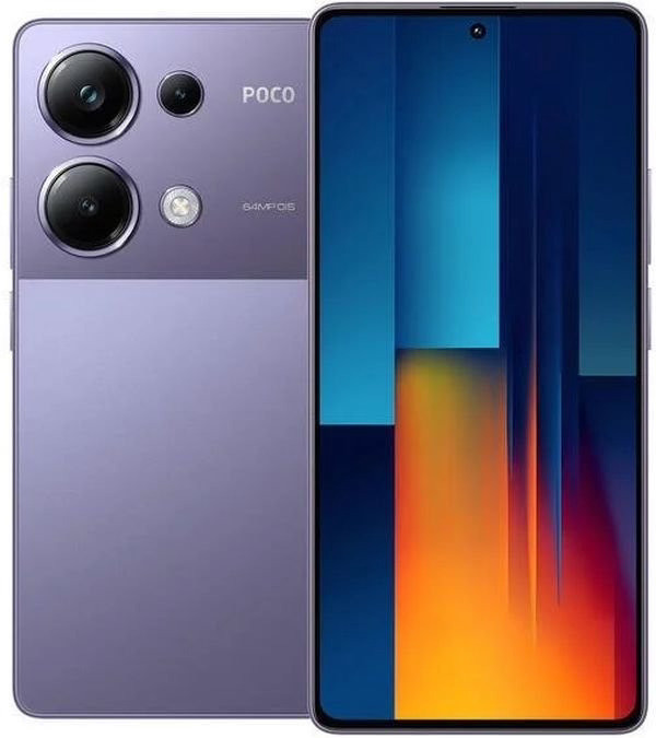 Смартфон POCO M6 Pro 12GB/512GB с NFC международная версия фиолетовый - фото 1 - id-p222777224