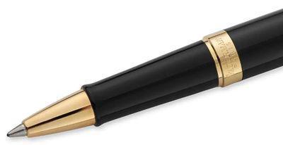 Ручка роллер Waterman Hemisphere (CWS0920750) Matte Black GT F чернила черн. подар.кор. - фото 3 - id-p221592086