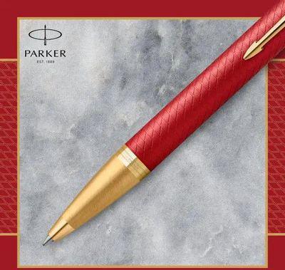 Ручка шариков. Parker IM Premium K318 (CW2143644) Red GT M чернила син. подар.кор. - фото 4 - id-p221592109