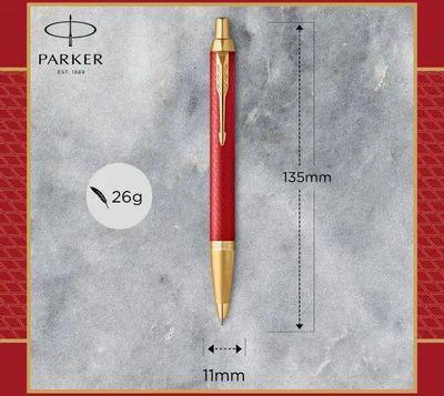 Ручка шариков. Parker IM Premium K318 (CW2143644) Red GT M чернила син. подар.кор. - фото 5 - id-p221592109