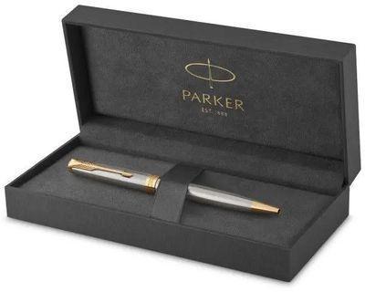 Ручка шариков. Parker Sonnet Core K527 (CW1931507) Stainless Steel GT M чернила черн. подар.кор. - фото 7 - id-p221592127
