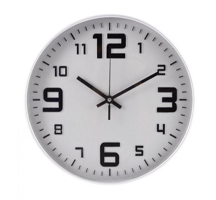 Настенные круглые часы со стрелками кварцевые MP67 белые интерьерные оригинальные для спальни дома - фото 1 - id-p222679440