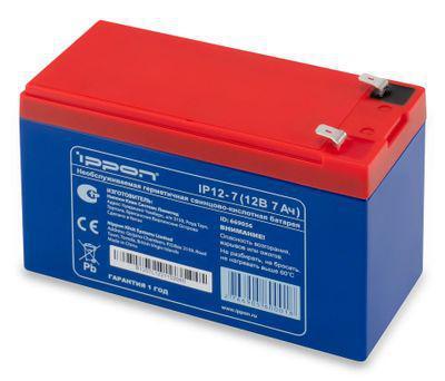 Аккумуляторная батарея для ИБП Ippon IP12-7 12В, 7Ач - фото 1 - id-p220590131