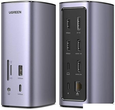 Док-станция Ugreen USB C Triple Display Docking Station 12-in-1 90325, фото 2