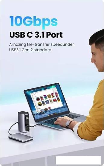 Док-станция Ugreen USB C Triple Display Docking Station 12-in-1 90325 - фото 9 - id-p222055775