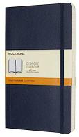 Блокнот Moleskine Classic Soft, 192стр, в линейку, мягкая обложка, синий сапфир [qp616b20]