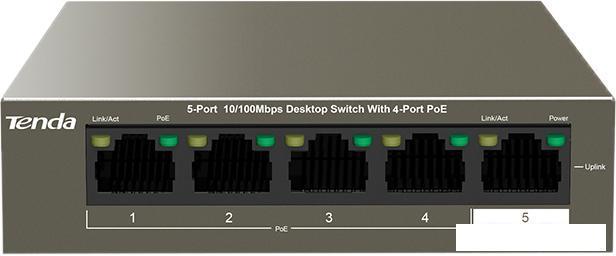 Неуправляемый коммутатор Tenda TEF1105P-4-38W, фото 2