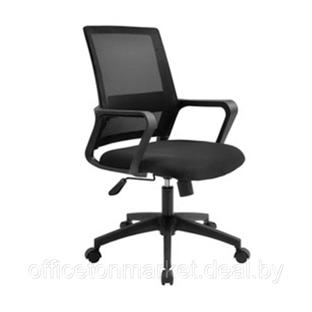 Кресло для персонала ANSA "815В", сетчатая ткань, пластик, черный - фото 1 - id-p222752224