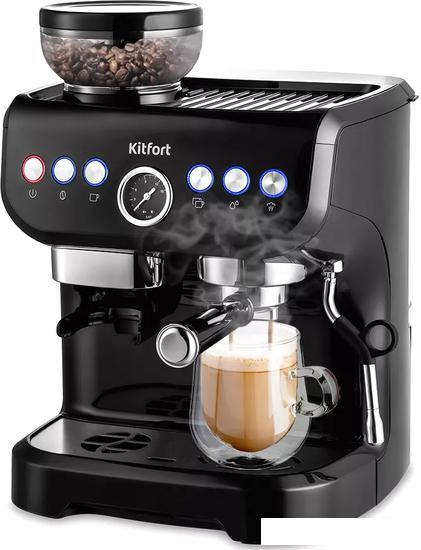 Рожковая кофеварка Kitfort KT-7108